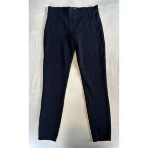 Matty M Navy Blue Rayon Stretch Pants Leggings Jegging Solid Pockets Womens L